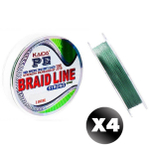 Плетенка BRAID LINE 100м KAIDA, зеленый