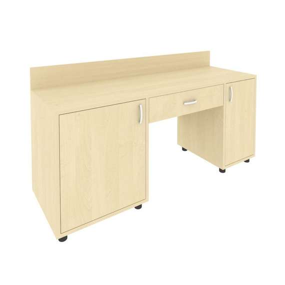 Light Стол с 2-мя тумбами и бортиком С-СТ-170 (L) Клен 1700*550*750