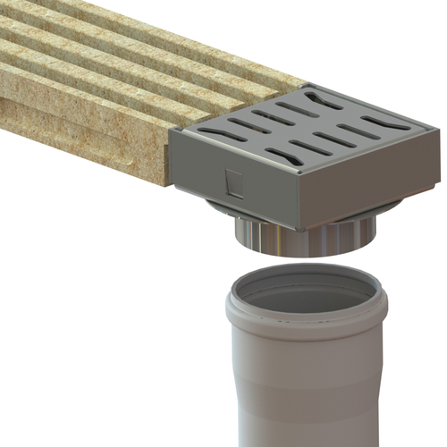 ЛОТОК ВОДООТВОДНЫЙ COMPOMAX OPEN SLOT ЛВ-15 05 П ПОЛИМЕРБЕТ.