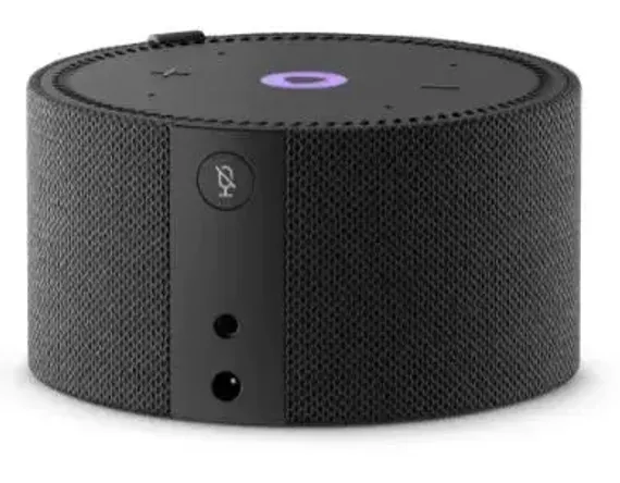 Умная колонка Яндекс Станция Мини 2 с часами, Черный оникс