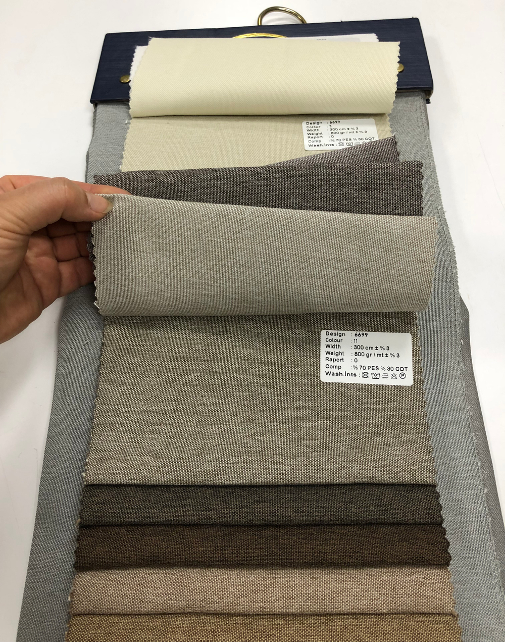 Портьерная ткань лен Megara арт. 6699