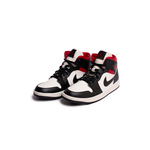 Air Jordan 1 Mid "Black Sail Gym Red"