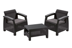 Комплект мебели Corfu Russia Weekend Set (Balcony), графит