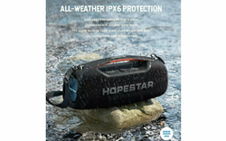 Портативная Беспроводная Bluetooth Колонка Hopestar A60, 100W / Караоке Система / Беспроводной Микрофон / Черная