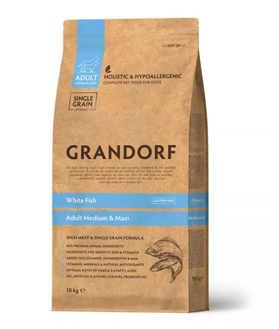  Grandorf Adult White Fish (Грандорф) сухой корм для собак с белой рыбой 10кг