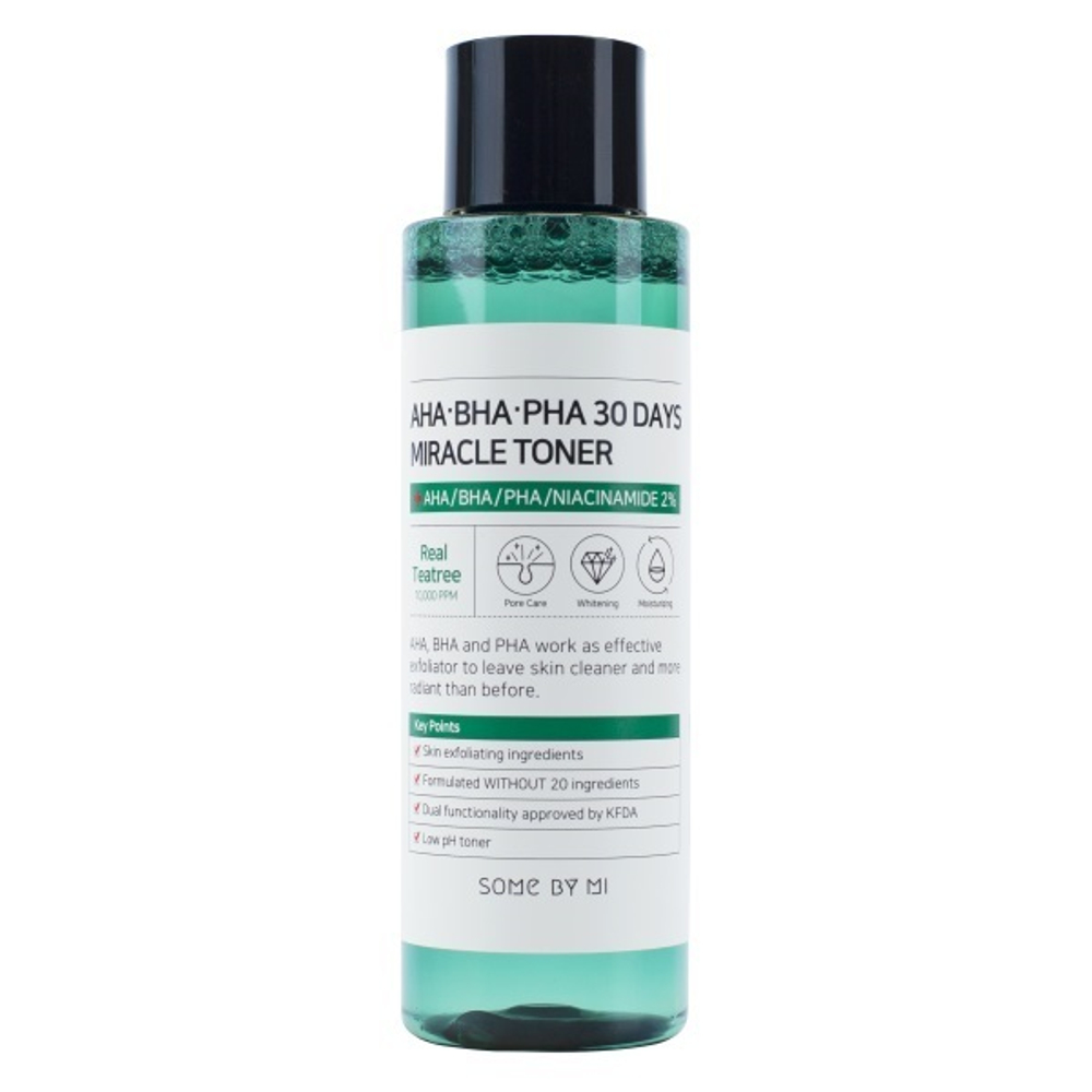 Тонер с AHA, BHA, PHA кислотами для проблемной кожи Some by Mi AHA-BHA-PHA 30 Days Miracle Toner 150мл