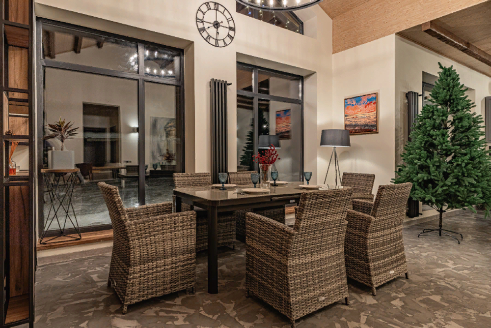 Обеденный комплект ROYAL FAMILY LUDWIG+FIONA серый