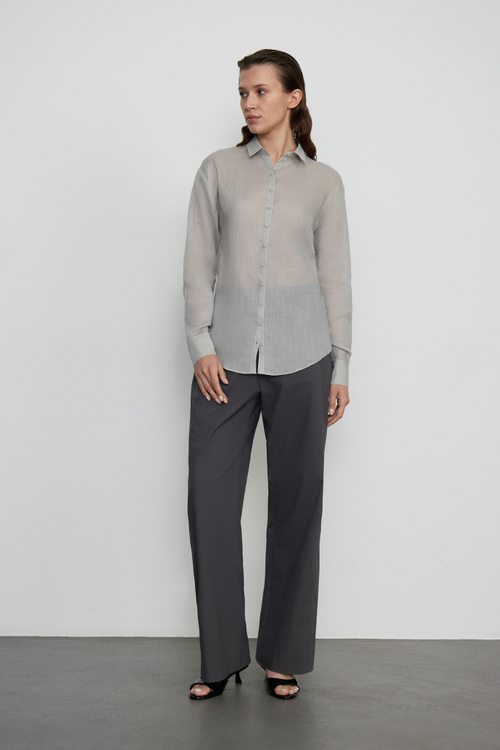 Рубашка SHADE светло-серого цвета