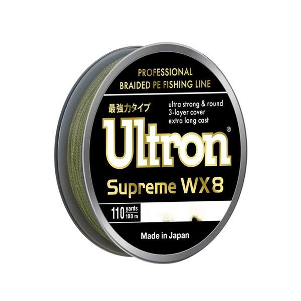 Плетеный шнур для рыбалки WX 8 Supreme 0,30мм, 30,0кг, 100м