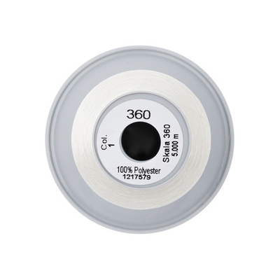 Нитки некрученые Gutermann Skala 360 (5000 метров), 1 кат. | _001 молочный (сумрачно-белый)