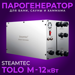 Парогенератор для хамама и турецкой бани Steamtec TOLO-М 120 (12 кВт)
