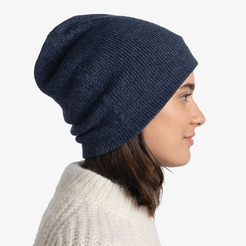 Вязаная шапка Buff Hat Knitted Jarn Denim Фото 6
