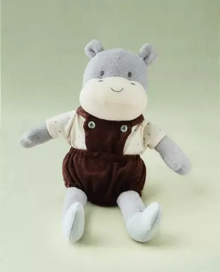 ZARA HOME ДЕТСКАЯ МЯГКАЯ ИГРУШКА "МУЗЫКАЛЬНЫЙ ГИППОПОТАМ", СЕРЫЙ