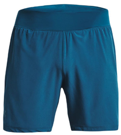 Мужские теннисные шорты Under Armour Men's Speedpocket 7'' Short - petrol blue/fuse teal