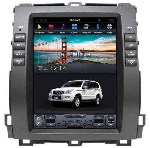 Магнитола для Lexus GX470 J120, Toyota Land Cruiser Prado 120 (климат управляется с экрана ГУ) - Kuberg ZF-1116H-Q6 вертикальный экран в стиле "Тесла" на Android 11, CarPlay, 4G SIM-слот