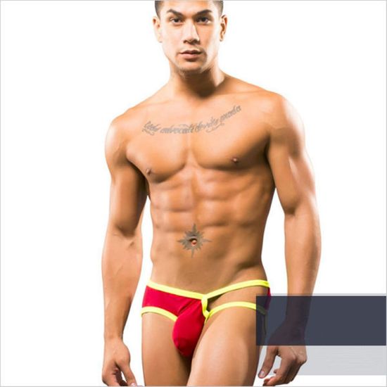 Мужские трусы слипы красные Romeo Rossi RR2075-8