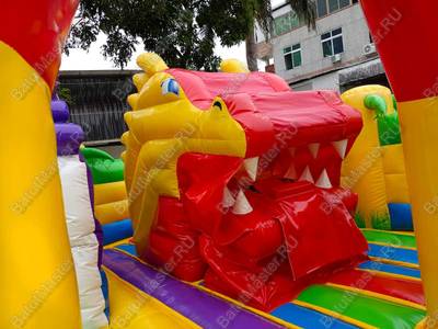 Коммерческий батут «Белый клык» Микс, 6*5*4 м