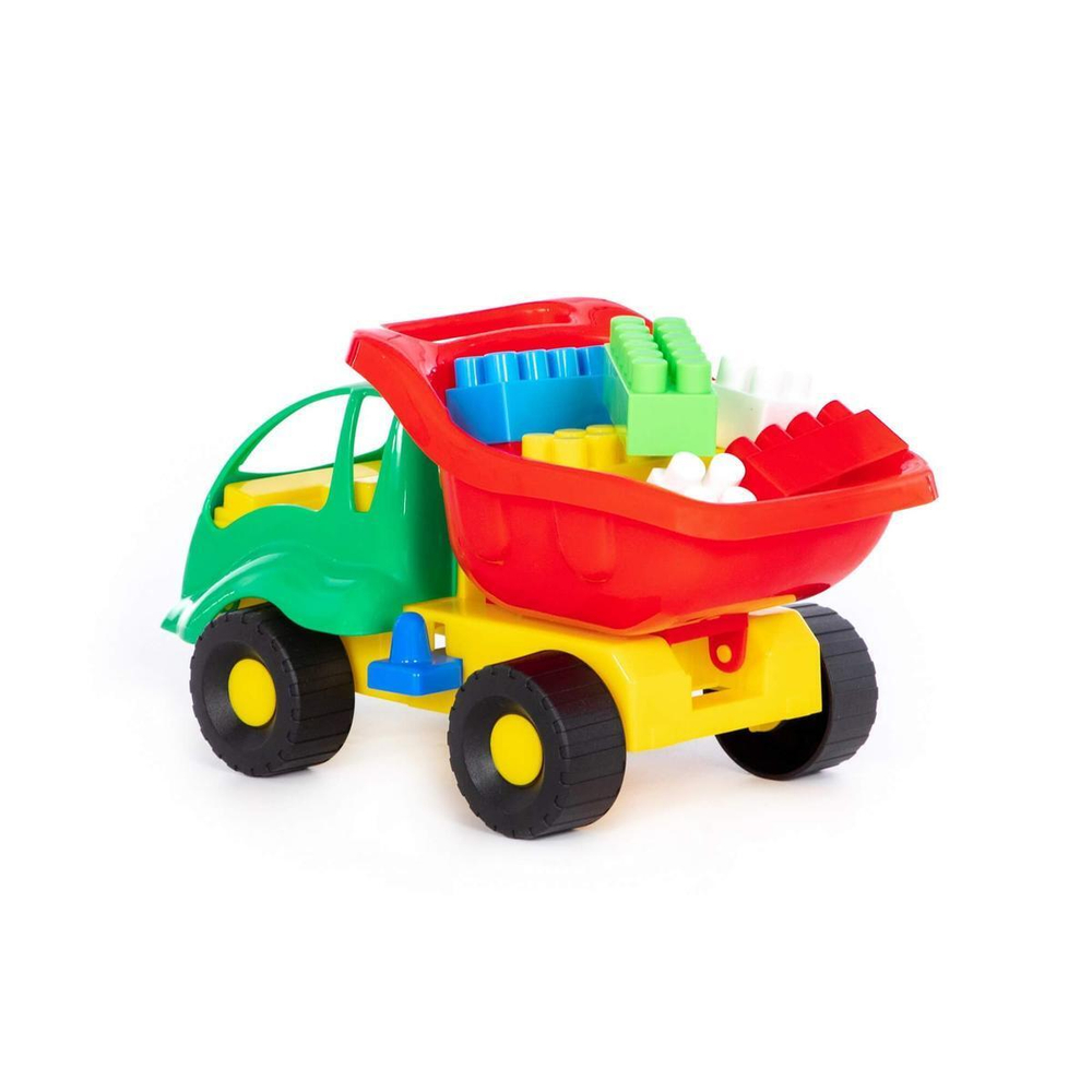 Набор №52 Самосвал "Муравей"+ Конструктор "Строитель" 12эл. (Полесье)