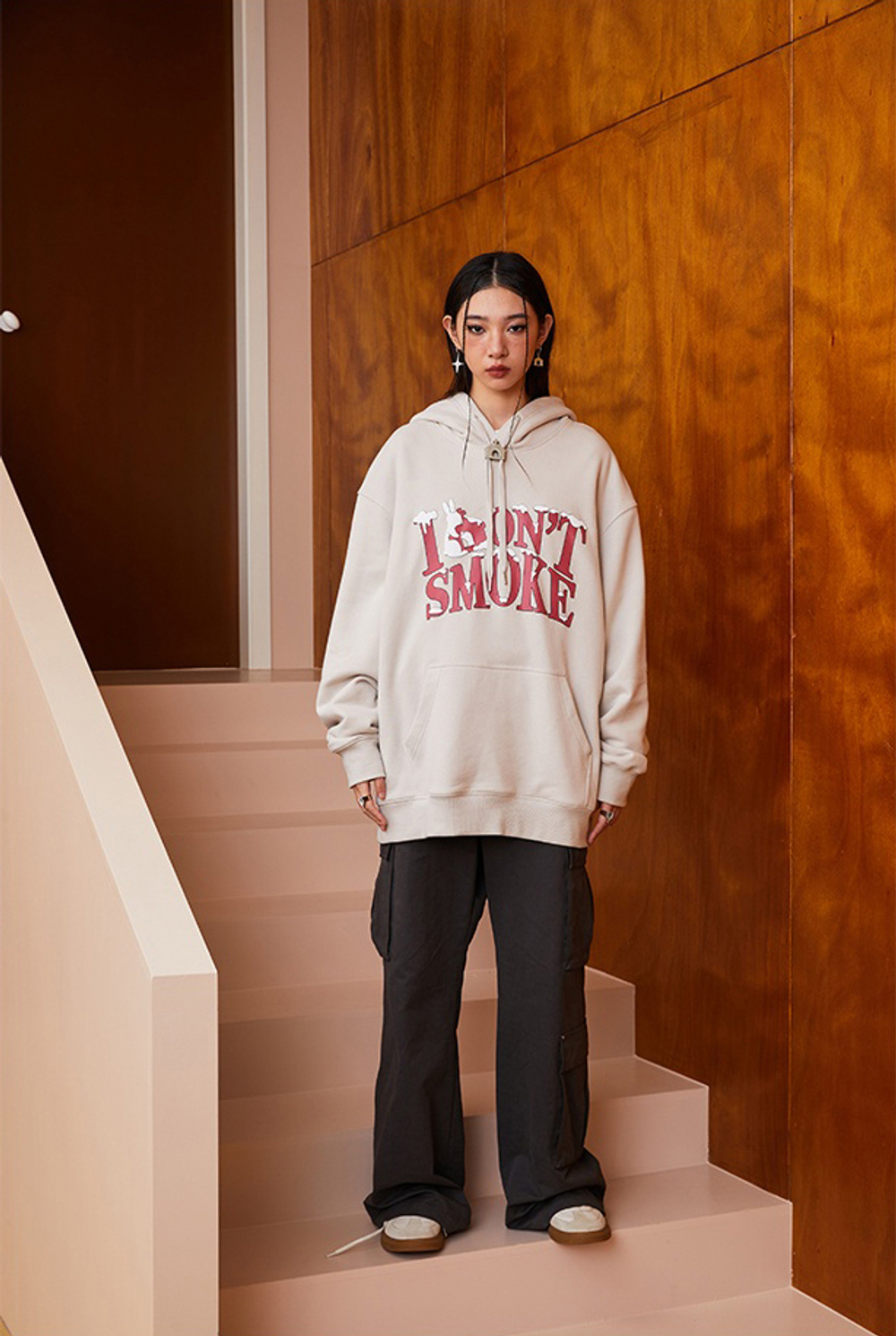 Худи DONSMOKE "Snowy Logo" Oversized Hoodie