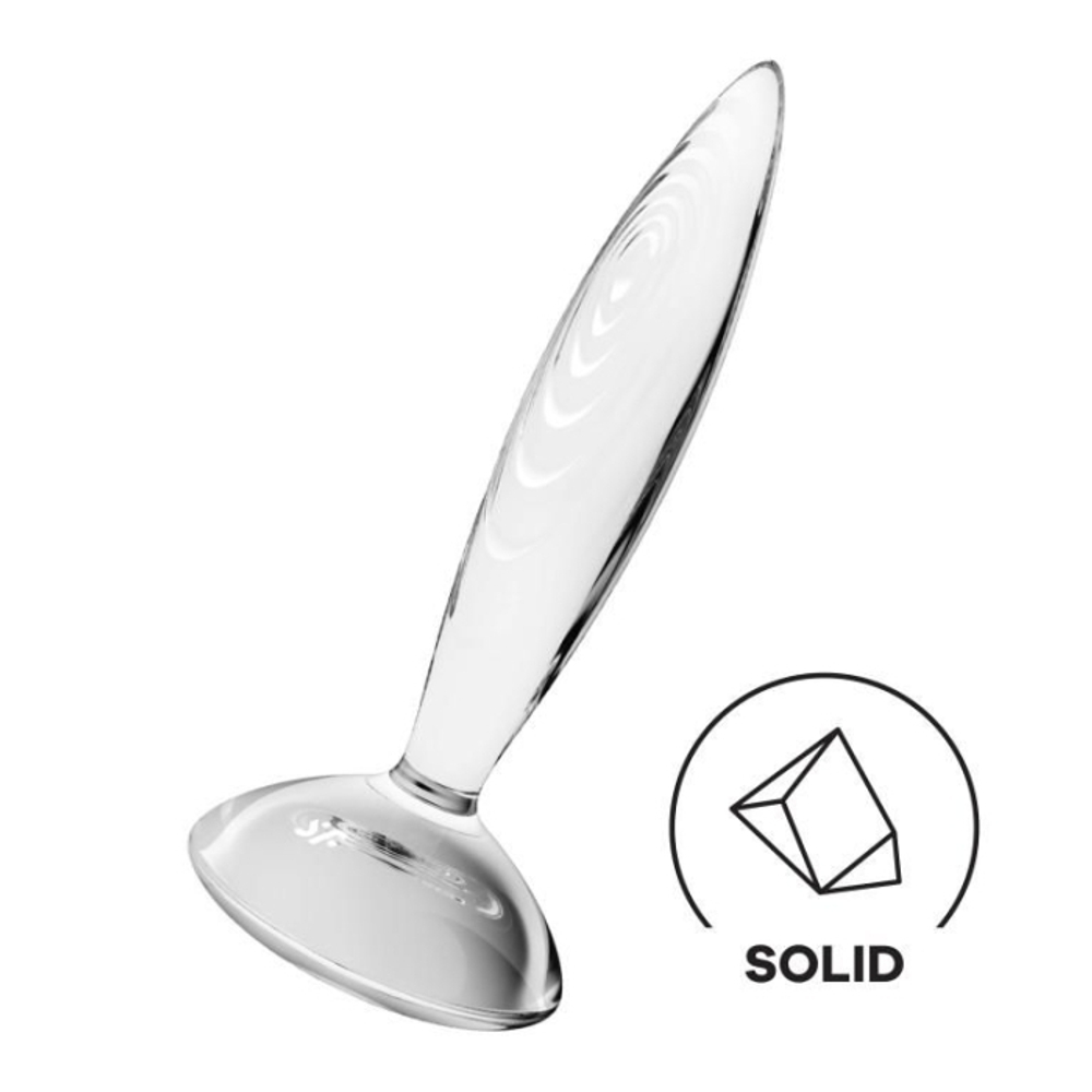 Стеклянный фаллоимитатор Satisfyer Sparkling Crystal, прозрачный