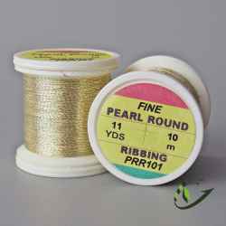 HENDS Люрекс Pearl Round Ribbing Tinsel 11 Yds