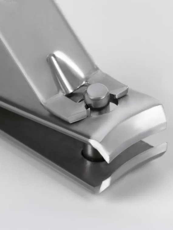 Кусачки-книпсер педикюрные, 8 см, в чехле, цвет серебристый