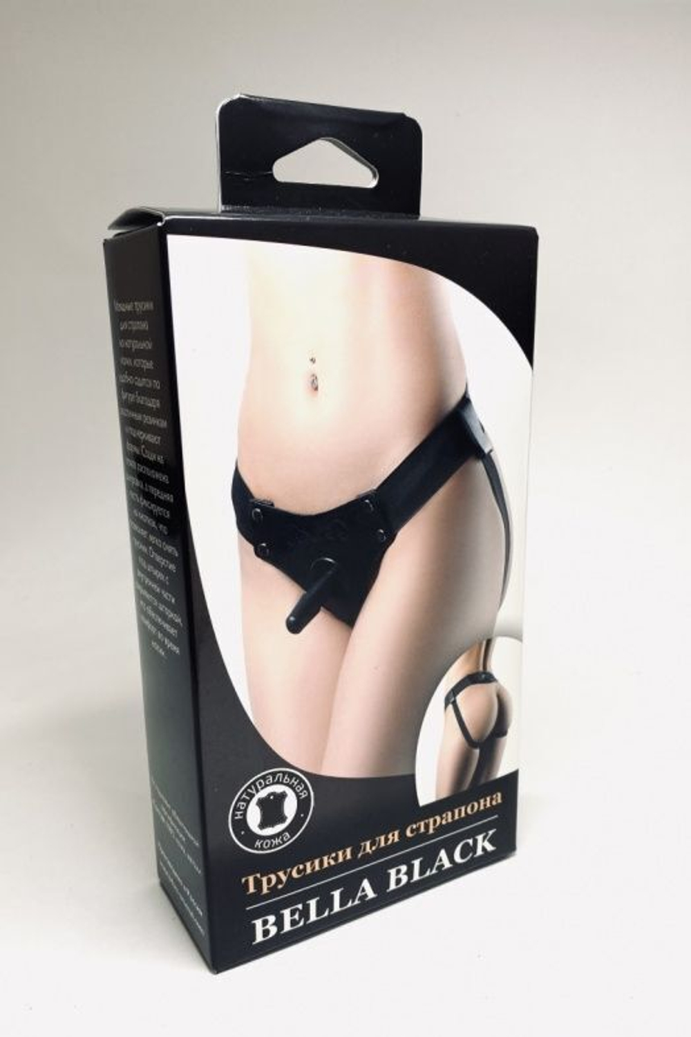 Черные трусики для страпона Bella (Размер: S-M-L) (Цвет: черный)