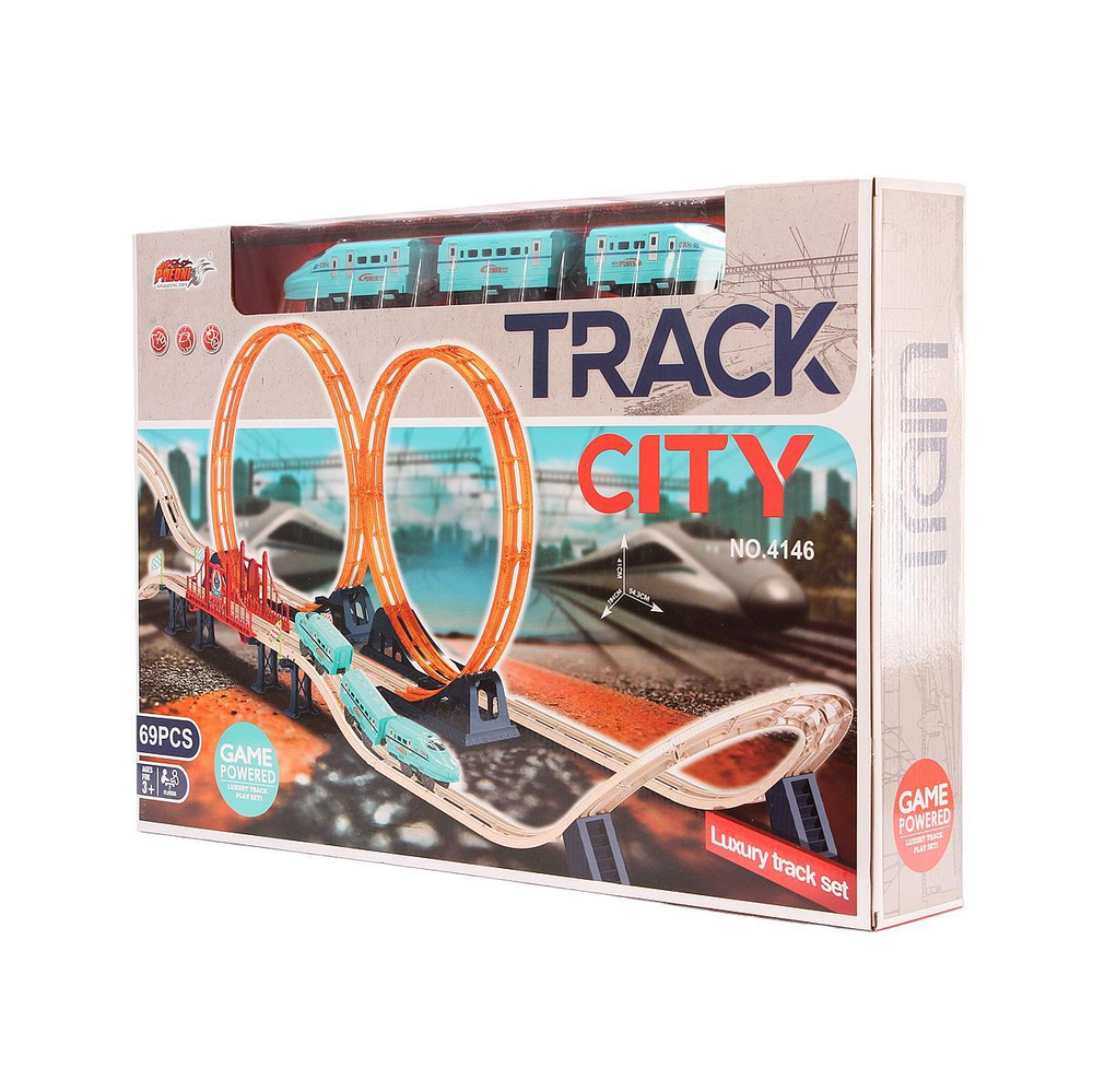 Автотрек на бат., коробка 4146