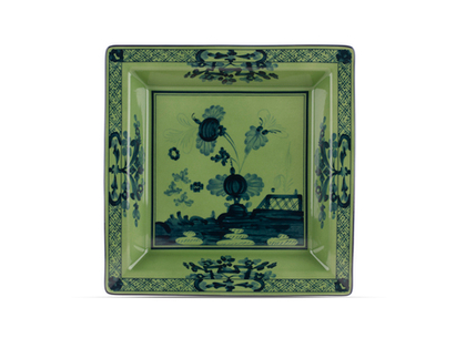 Мелочница квадратная Oriente Italiano Malachite (24.5 см)