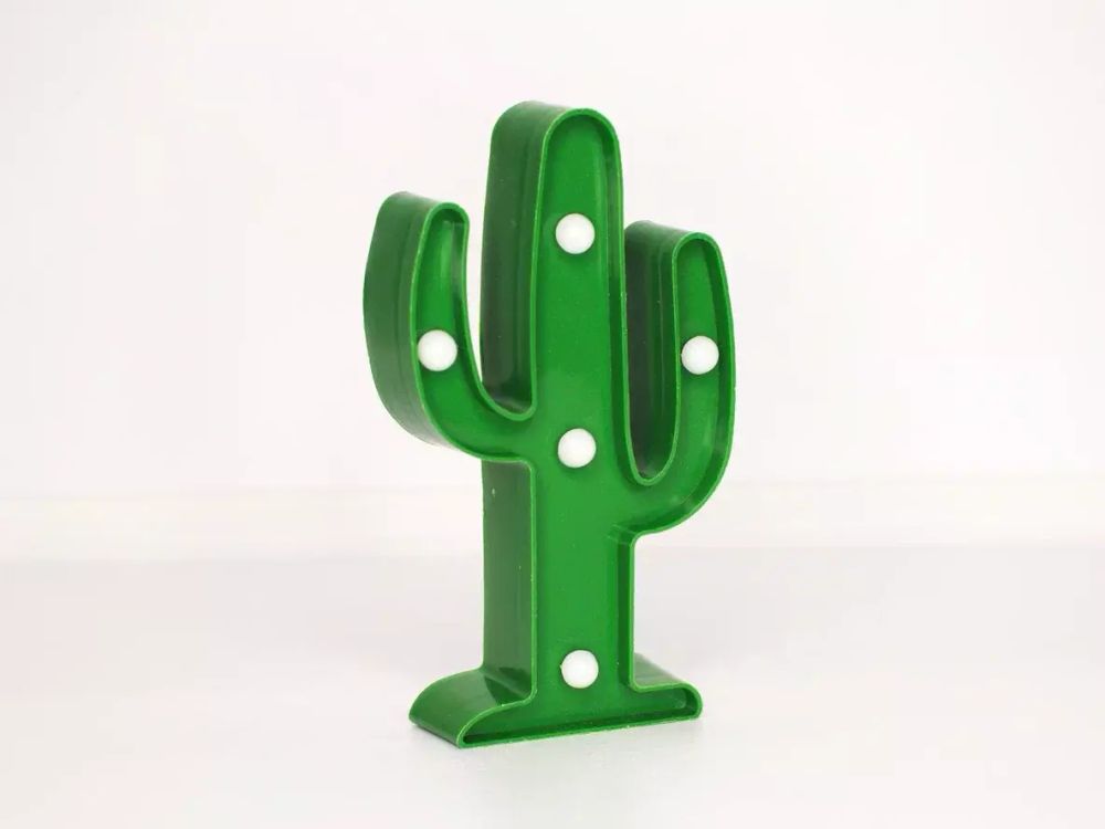 Ночник "Кактус малый"  LED (Зеленый), Сима-Ленд