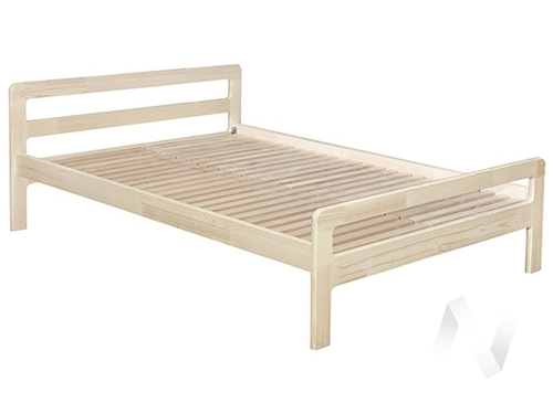 Кровать Массив 1;4Н (бесцветный лак)