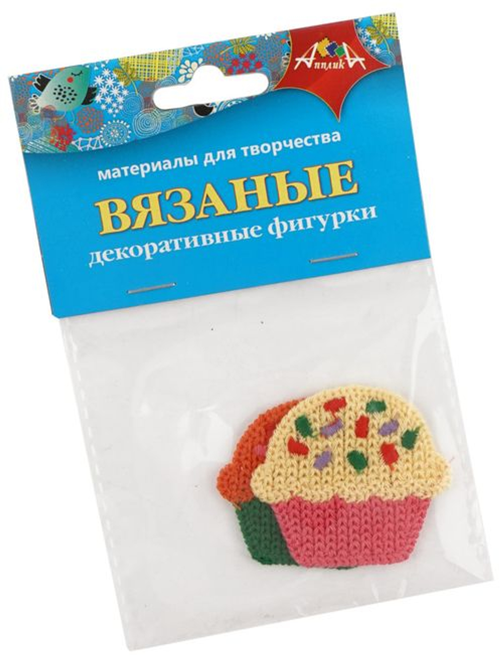 Декор Вязаная аппликация "Капкейки" е/п АППЛИКА С3303-03 И