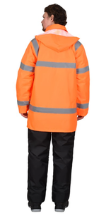 Куртка зимняя СИРИУС-Атлас, флуоресцентный оранжевый