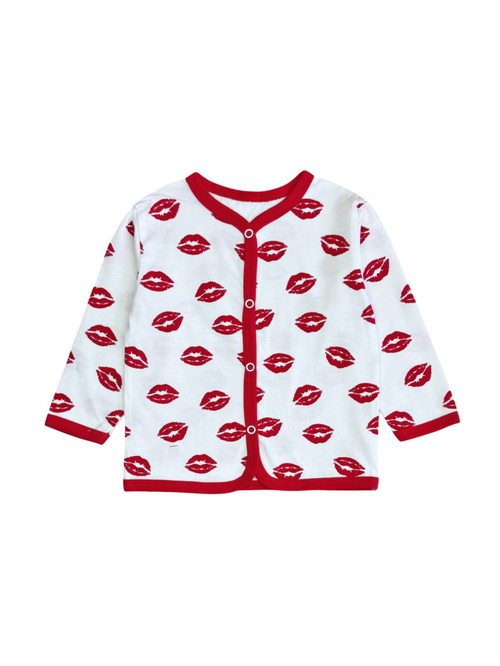 Кофточка Поцелуйчики red