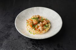 Салат Оливье с креветками