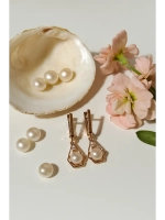 Серьги серебряные с жемчугом