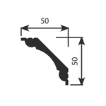 Карниз потолочный КX001