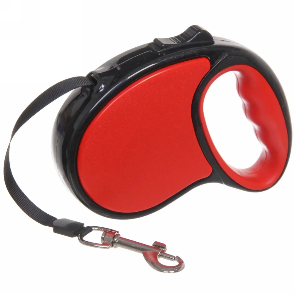 Поводок-рулетка «Верный друг» 3м до 10кг цвет красный