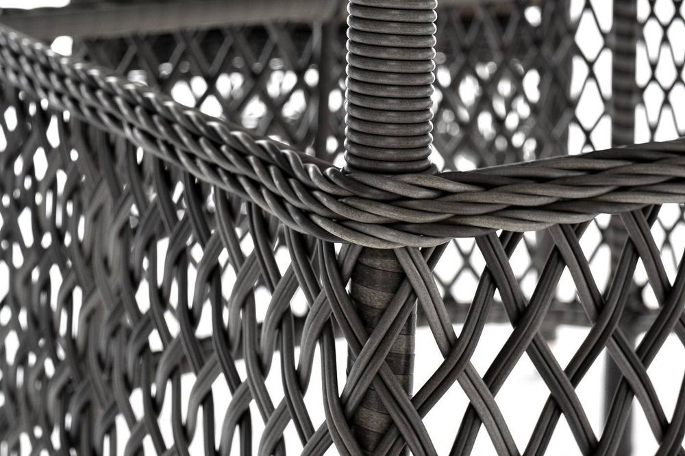 "Эспрессо–150 S" обеденная группа плетеная, цвет графит