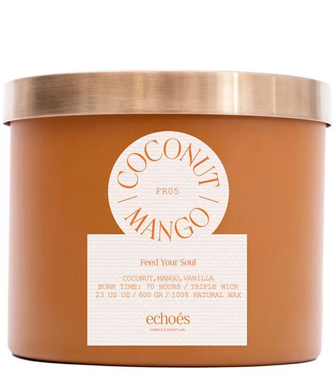 Coconut Mango, свеча Feed your soul collection, Echoes