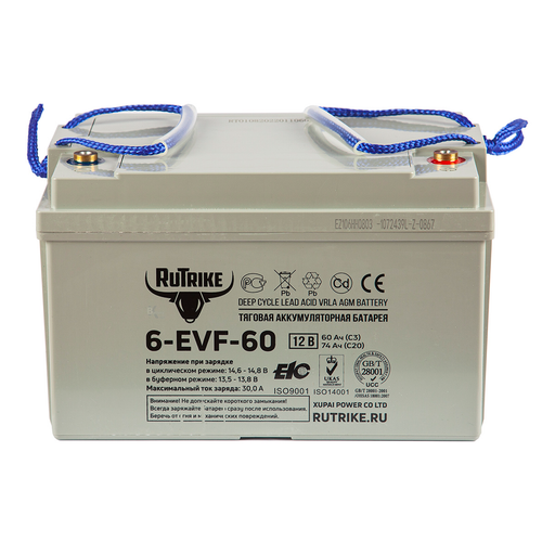 Аккумулятор RuTrike 6-EVF-60 (AGM)