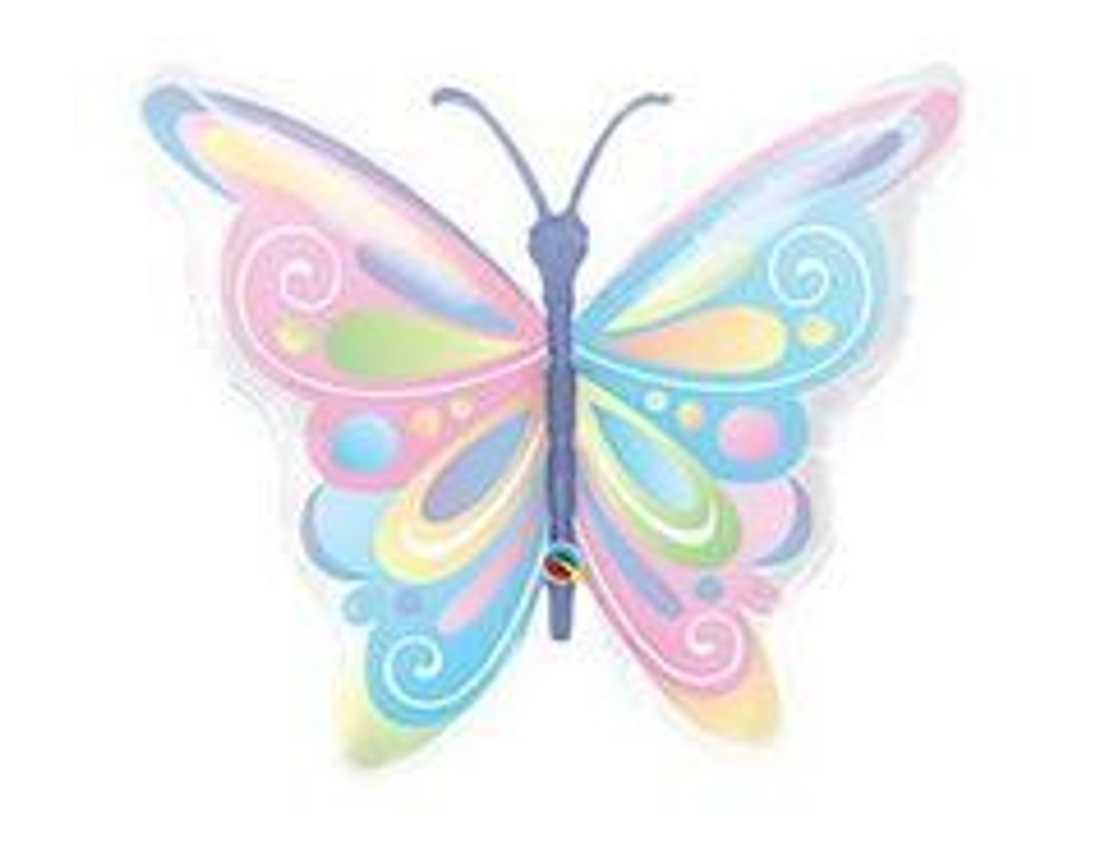 Q Фигура, Бабочка пастель, 40"/101см, 1шт.