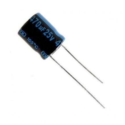 Конденсатор электролитический 25 В 470 мкФ "Jamicon" 10x13м 105 град.