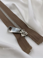 Молния коричневая серебро