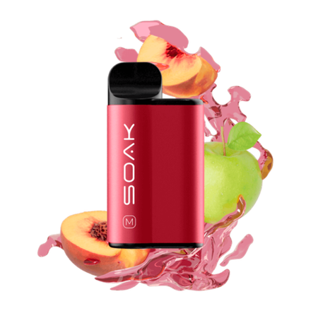 SOAK M - Apple Peach Bonbon (Яблоко-Персик) 4000 затяжек