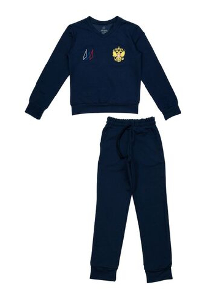 Спортивный костюм без молнии для мальчика для девочки (ww-k109)