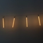 Гирлянда для улицы «Тающая сосулька» 3,0 м*30 см 192 лампы LED, IP-54, Теплый белый (8 трубок)