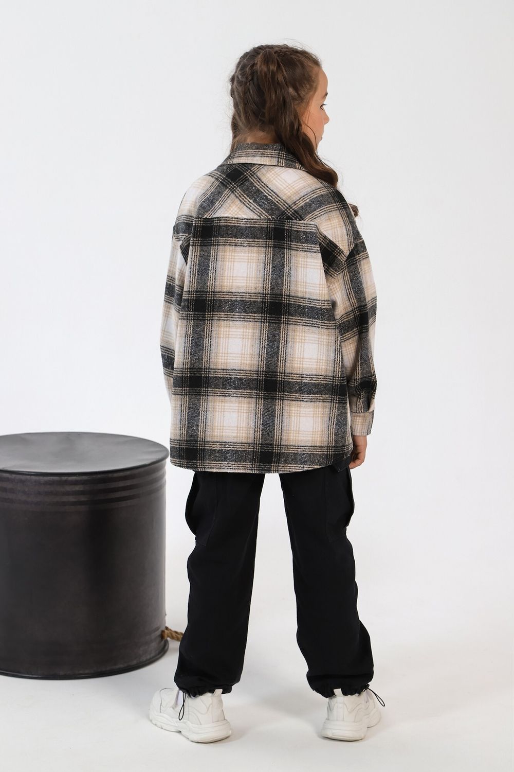 Рубашка для девочки Квадро-1 Виотекс КОРИЧНЕВЫЙ