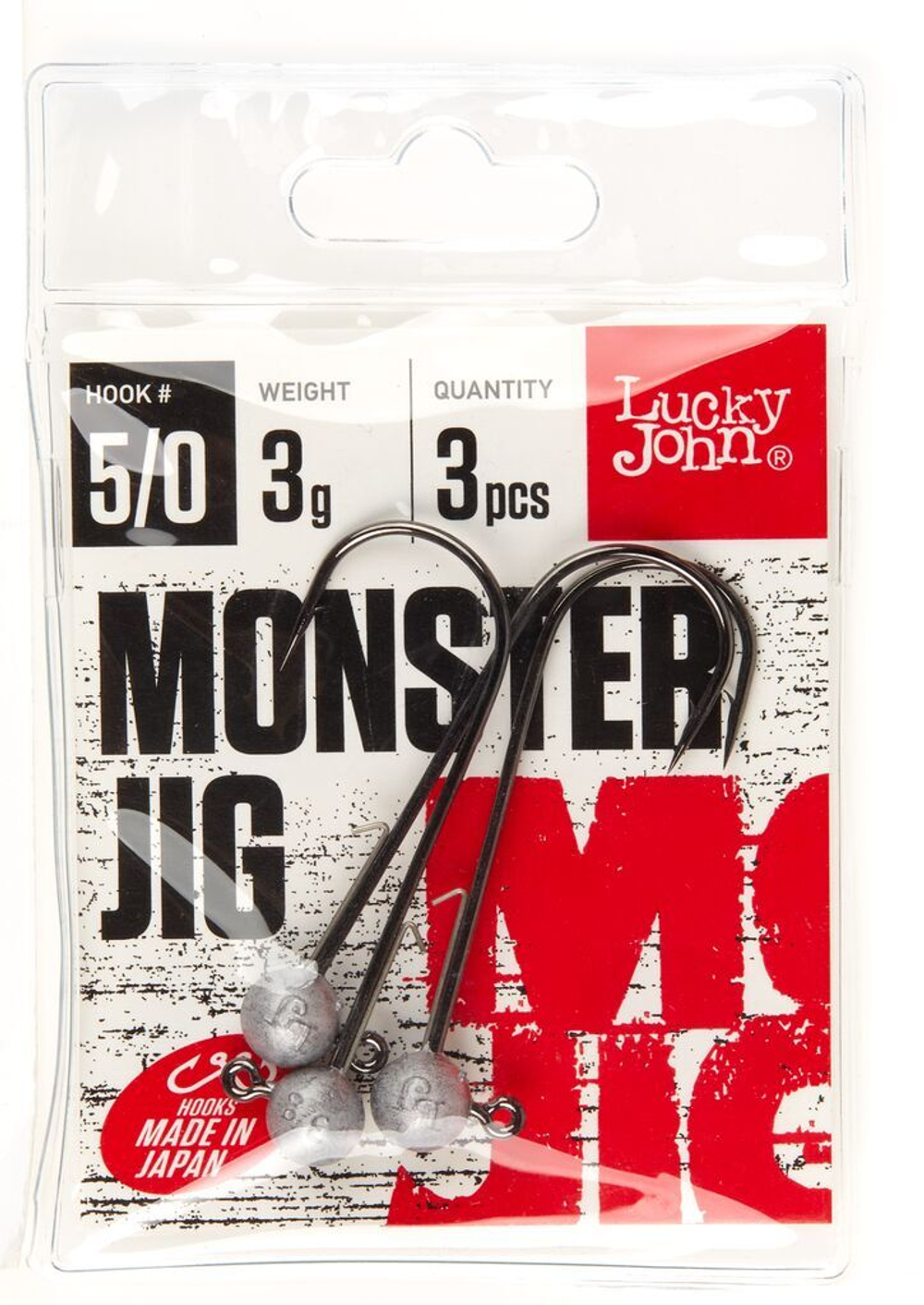 Джиг-головка Monster Jig 5/0#, 5g, 3pcs