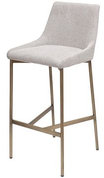 163YH-16963 Стул барный белый+бронза 45*49*101см